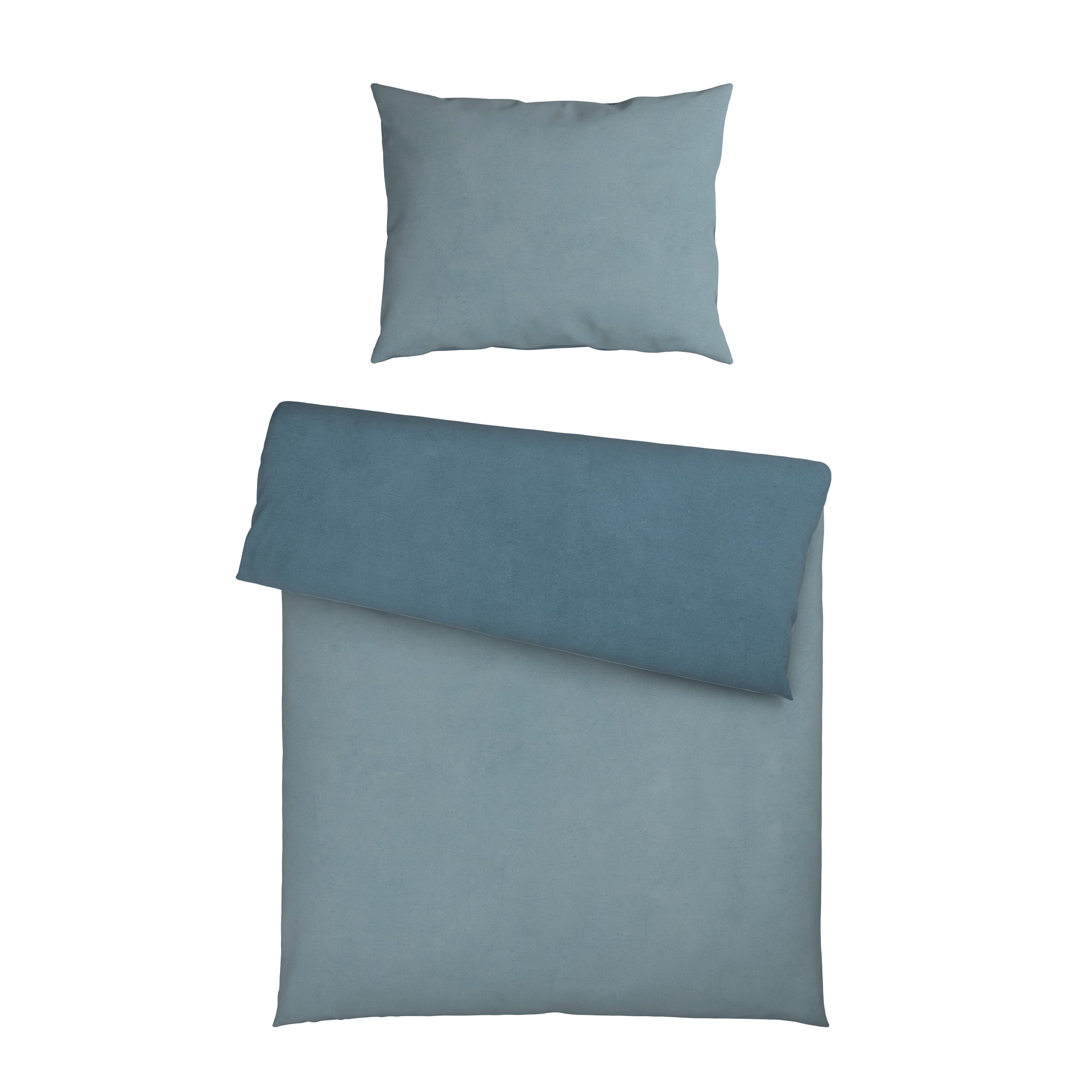 Wendebettwäsche Cashmere Jade ca. 140x200cm - Jadegrün/Petrol, Textil (140/200cm) - Mömax