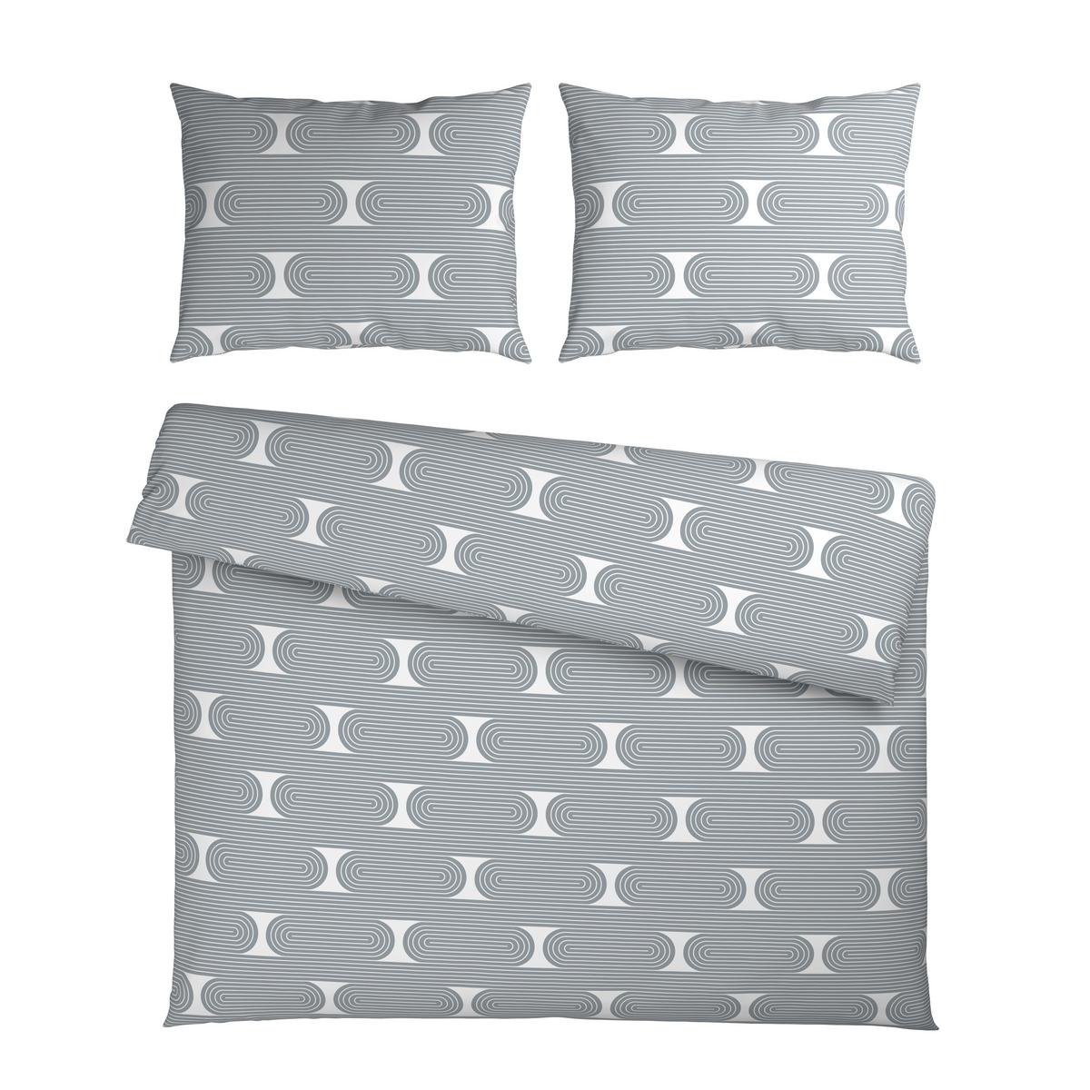 Posteljnina Retro Xxl - modra/bela, Moderno, tekstil (200/200cm) - Mömax