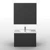 BADRUM LUCY - vit/svart, Modern, trämaterial/glas - Bessagi Home