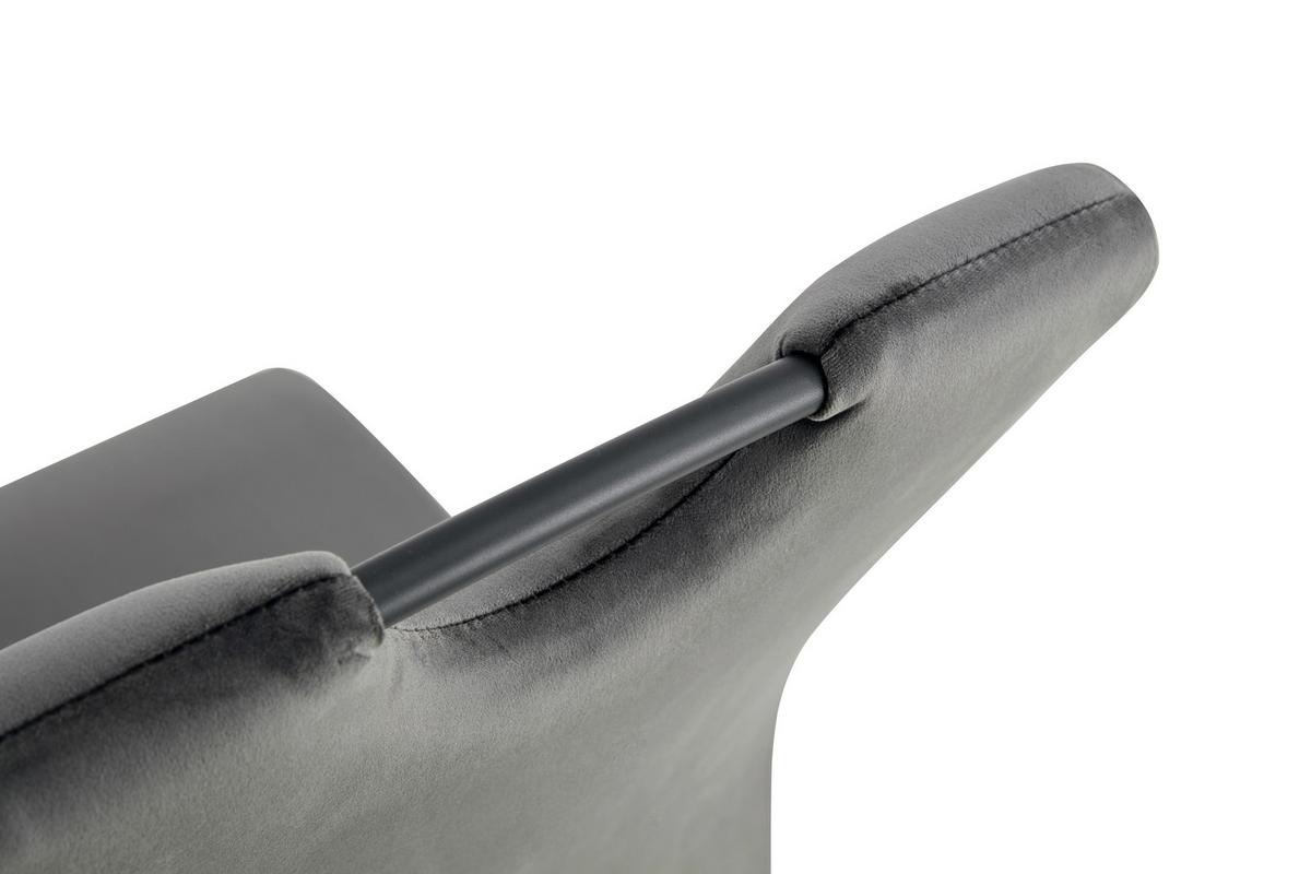 Set Nihajnih Stolov Lisa, Antracit, 2 Kos - črna/antracit, Moderno, kovina/tekstil (43/98/61cm) - MID.YOU