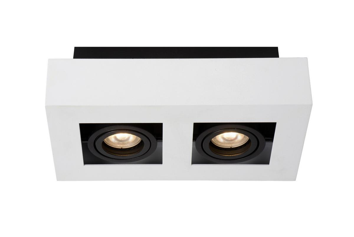 Led-deckenleuchte 09119/11/31 Xirax - Weiss, Basics (25/14/8.8cm) - Lucide