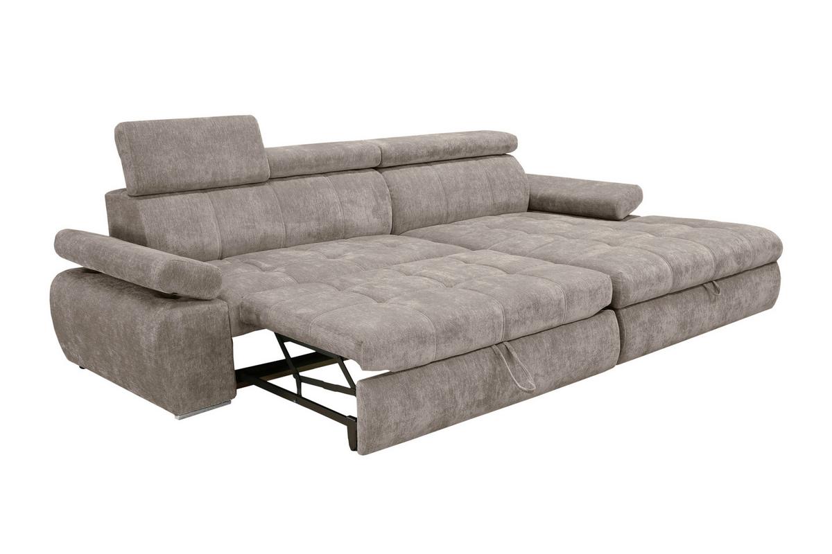 Kutna Garnitura Vegas - srebrne boje/taupe, Design, drvo/tekstil (294/173cm) - Modern Living