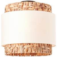 Deckenleuchte Waterlilly Naturfarben max. 60 Watt - Natur, Naturmaterialien/Textil (35/35cm) - Brilliant