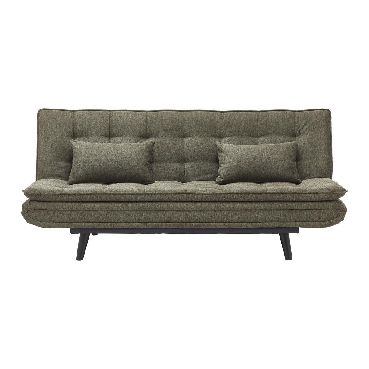 Schlafsofa Sun Grün - Schwarz/Grün, MODERN, Holz/Textil (190/83/93cm) - Mömax