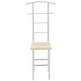 Herrendiener in Eiche/alufarben - Eichefarben/Alufarben, MODERN, Holzwerkstoff/Metall (46/109/46cm) - MÖMAX modern living