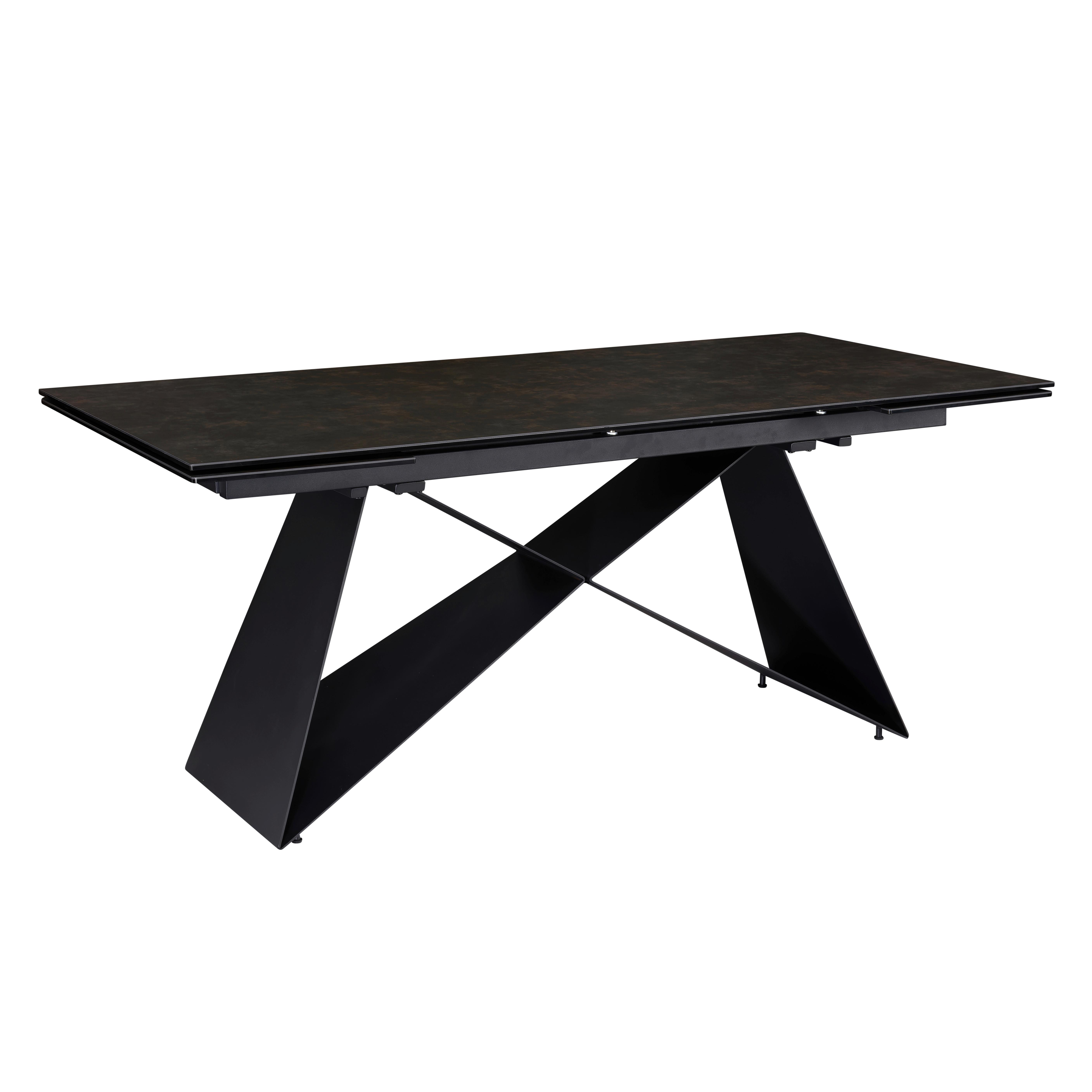 Esstisch Wl7.148 - Schwarz, Design, Keramik/Metall (180/95/78cm) - MID.YOU