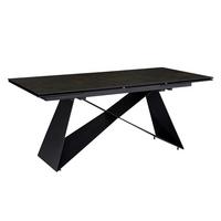 Esstisch Wl7.148 - Schwarz, Design, Keramik/Metall (180/95/78cm) - MID.YOU