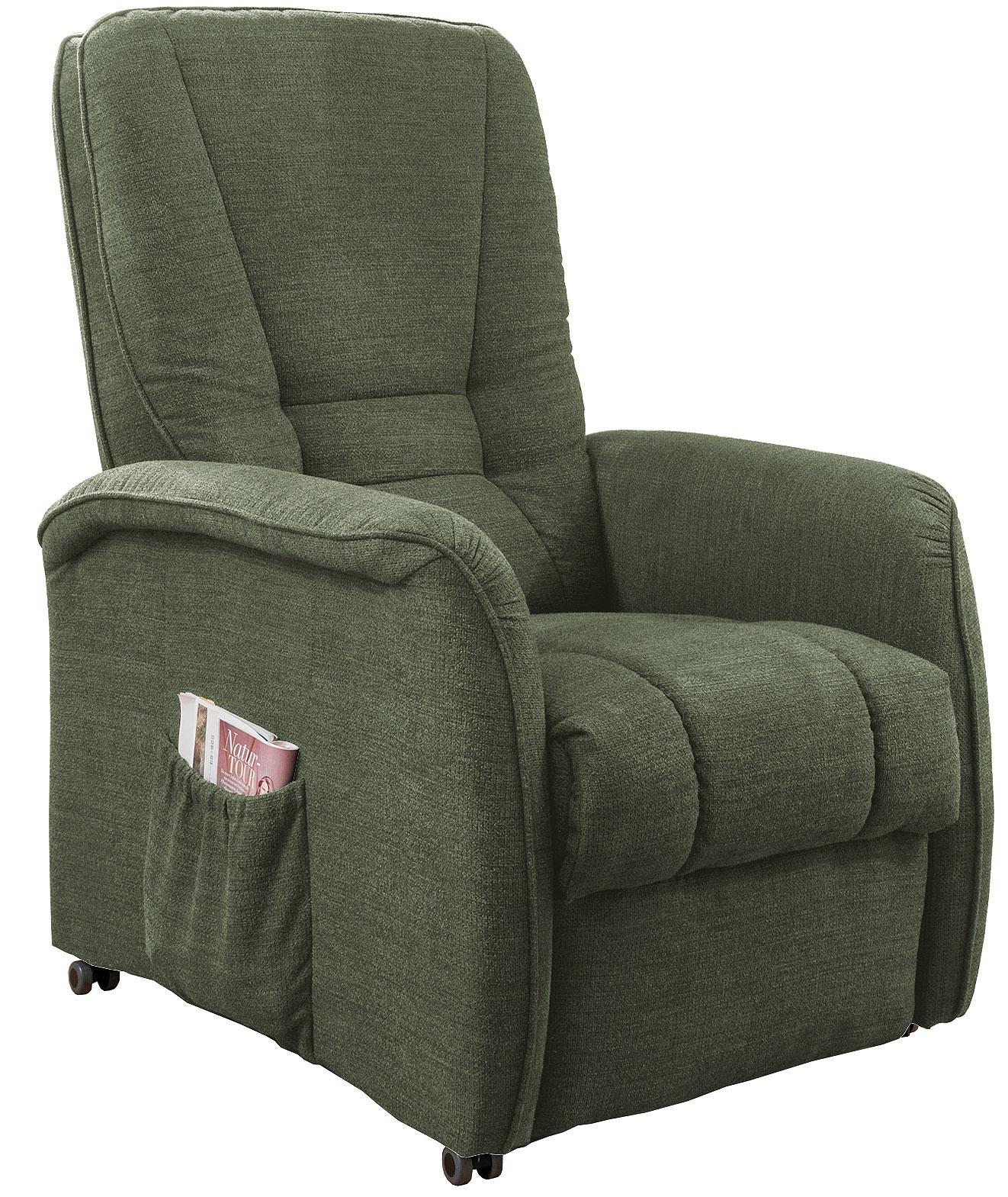 Relaxsessel Harry Dunkelgrün Nylon/Struktur - Dunkelgrün/Schwarz, Design, Kunststoff/Textil (77/107/88cm) - Livetastic