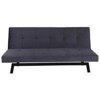 SCHLAFSOFA BODIL - Dunkelgrau, Design, Textil/Metall (180/80/55cm) - Livetastic