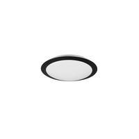 LED-Deckenleuchte Umberto Schwarz/Weiß max. 12 Watt - Schwarz/Weiß, Basics, Kunststoff (29/8cm) - Trio Leuchten