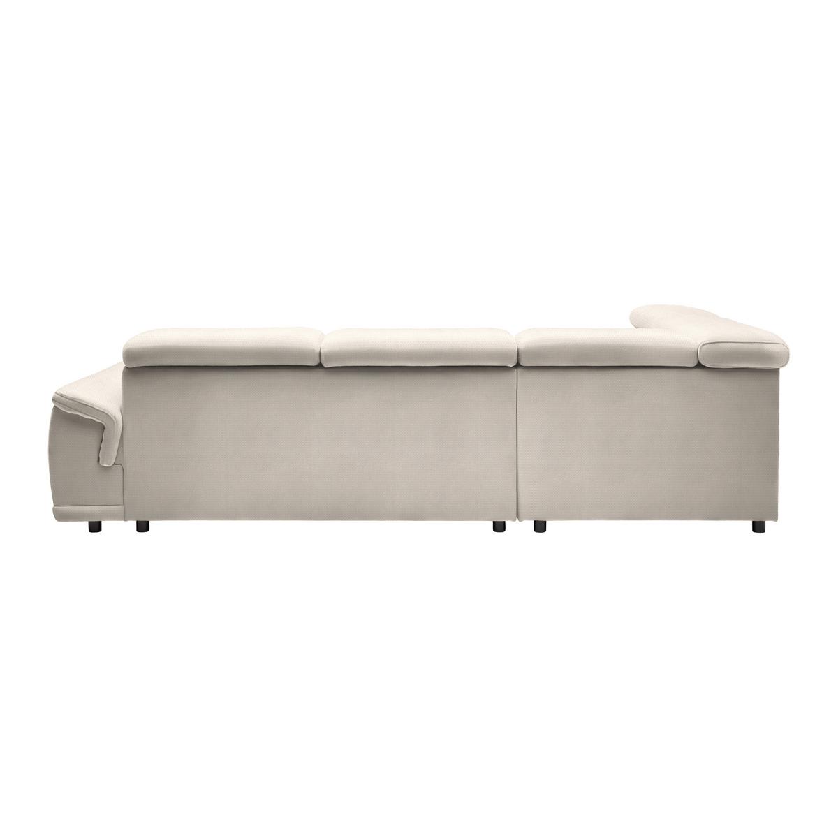 Kutna Garnitura Gremio - boje sedefa/crna, Moderno, tekstil/plastika (206/283cm) - Modern Living