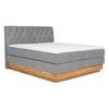 Boxspringbett Marie in Greige ca. 180x200cm - Greige, Holz/Kunststoff (180/200cm) - Zandiara