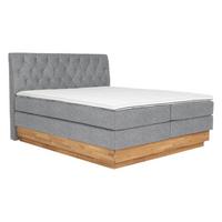 Boxspringbett Marie in Greige ca. 180x200cm - Greige, Holz/Kunststoff (180/200cm) - Zandiara