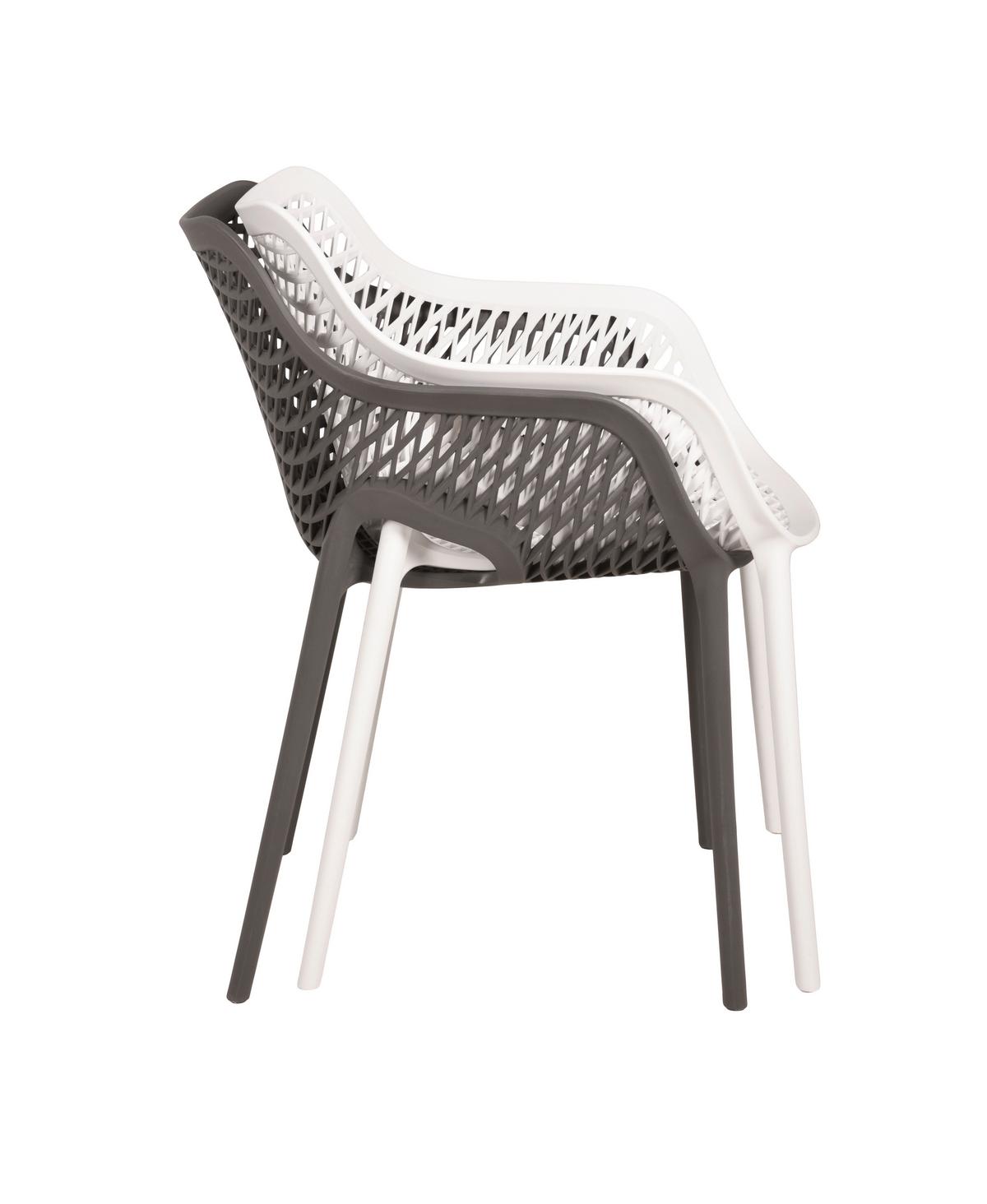 Gartenstuhl-Set Lauria Anthrazit, 2er Set - Anthrazit, MODERN, Kunststoff (53/82/60cm) - Gardenson