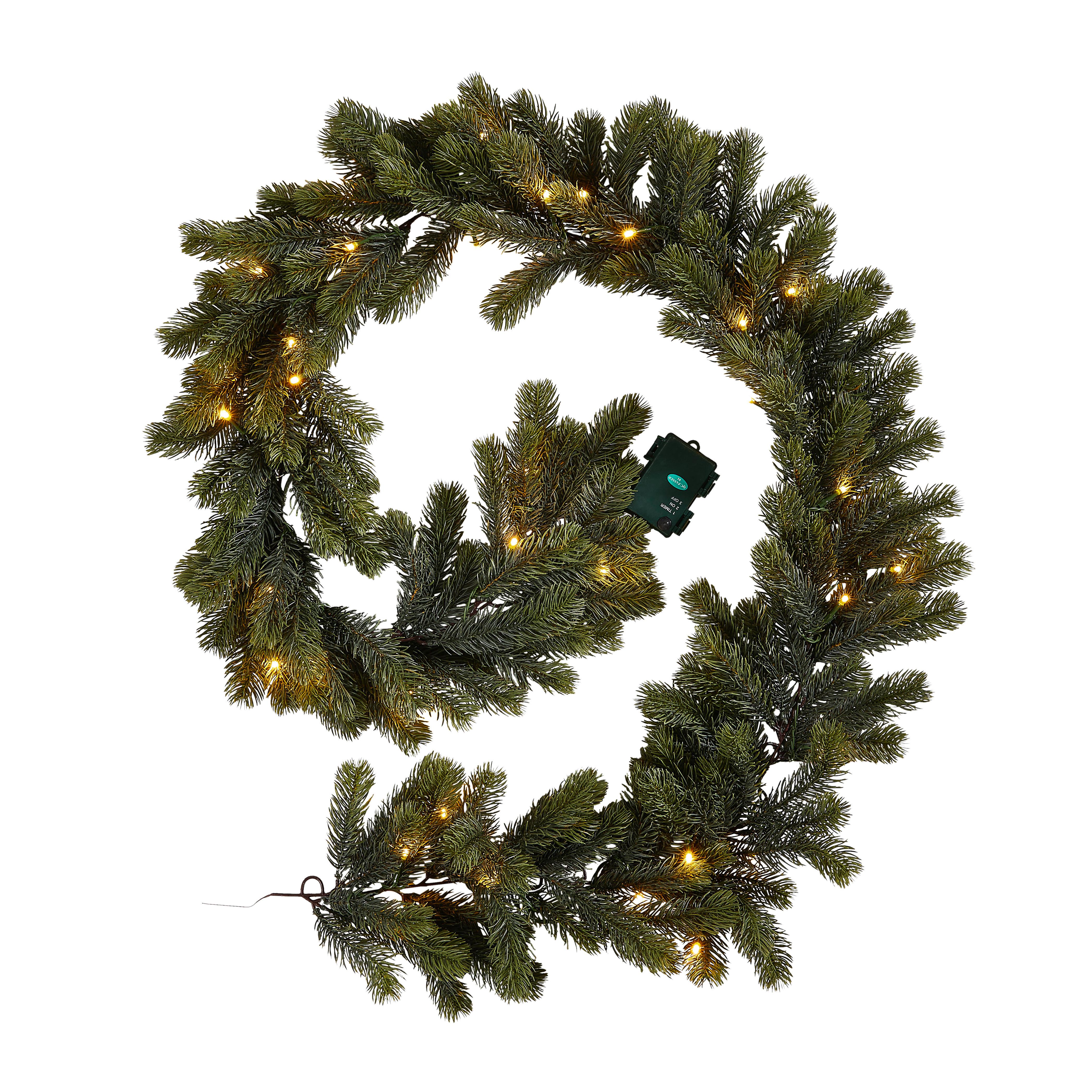 GIRLANDA CHOINKOWA 673160 - zielony, Konventionell, tworzywo sztuczne (180cm) - X-Mas