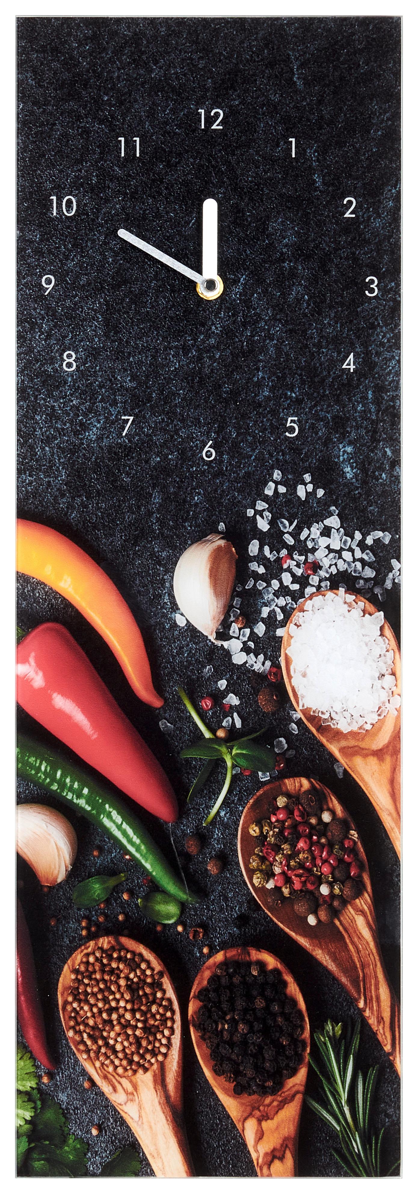 ZEGAR ŚCIENNY GU-KUK1078 - różnokolorowy, Basics, szkło (20/60cm) - Euroart