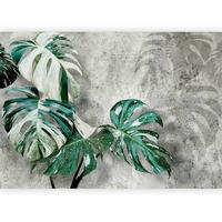 Fototapeta Variegata, 250x175cm - siva/zelena, Trendi, tekstil (250/175cm) - artgeist