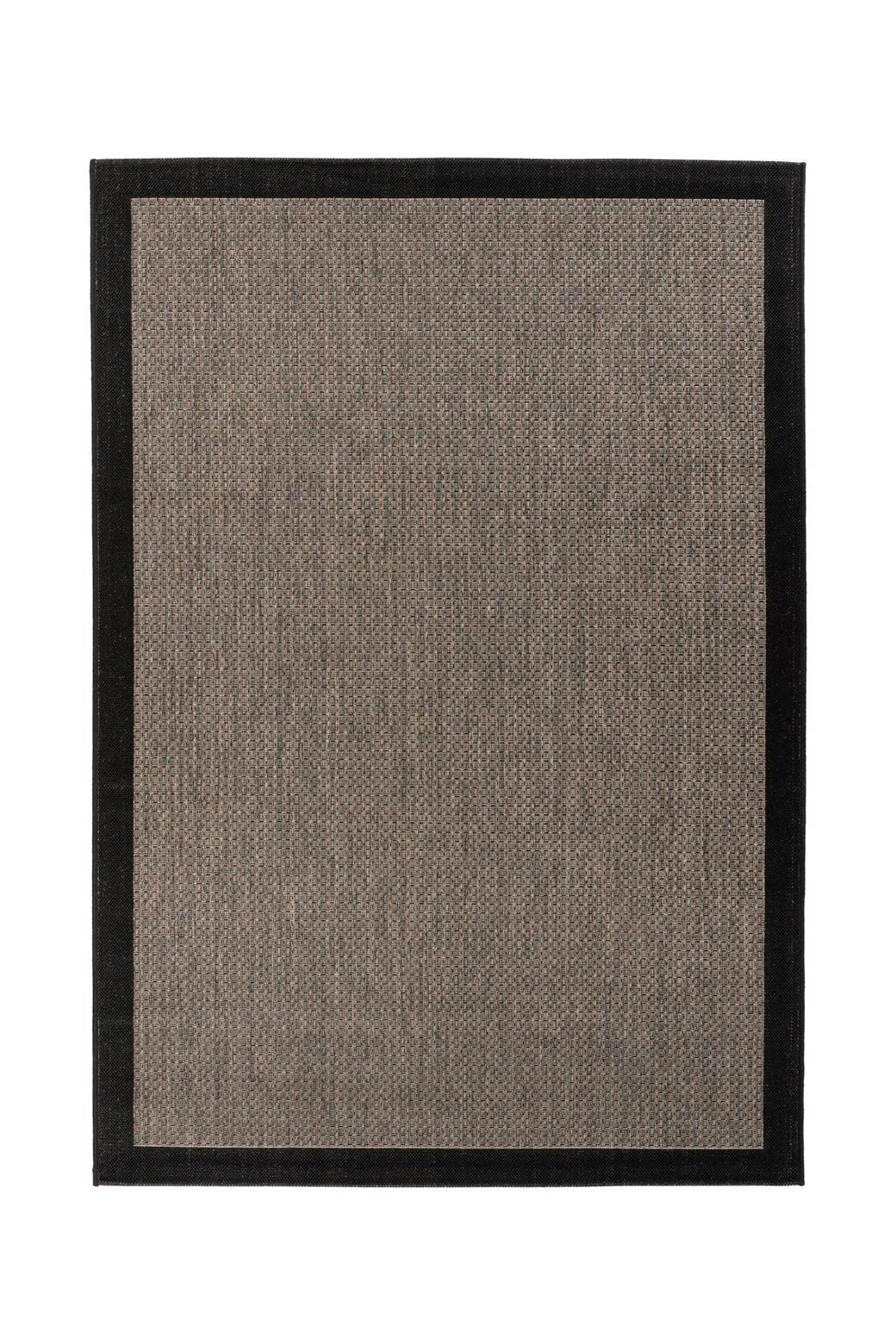 Flachwebeteppich Splash 100 Grau / Braun - Braun/Grau, Konventionell, Textil (120/170cm) - Kayoom