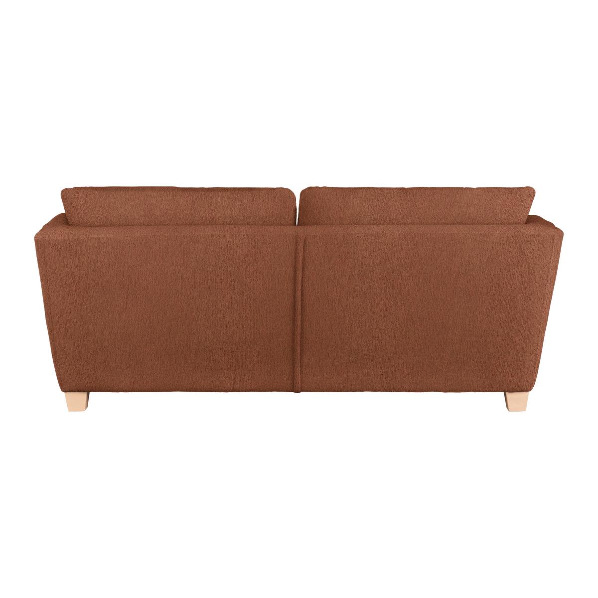 3-Sitzer-Sofa Devado Kupferfarben - Naturfarben/Kupferfarben, Holz/Textil (216/70-85/95cm) - Mömax