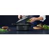 GRYTA BLACK LINE - klar/svart, Klassisk, metall/glas (20/9,6cm) - Gourmesto
