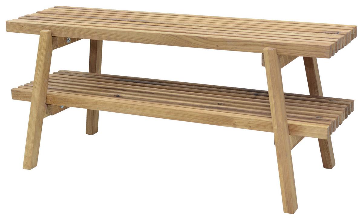 SIEDZISKO DO PRZEDPOKOJU STUDIOLINE - kolor dębowy, Natur, drewno (100/45/40cm) - Linea Natura