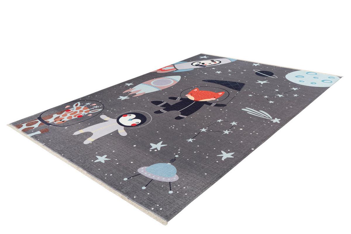 Kinderteppich my Greta Grau/Multicolor ca. 115x170cm - Multicolor/Weiß, Trend, Textil (115/170cm) - Obsession