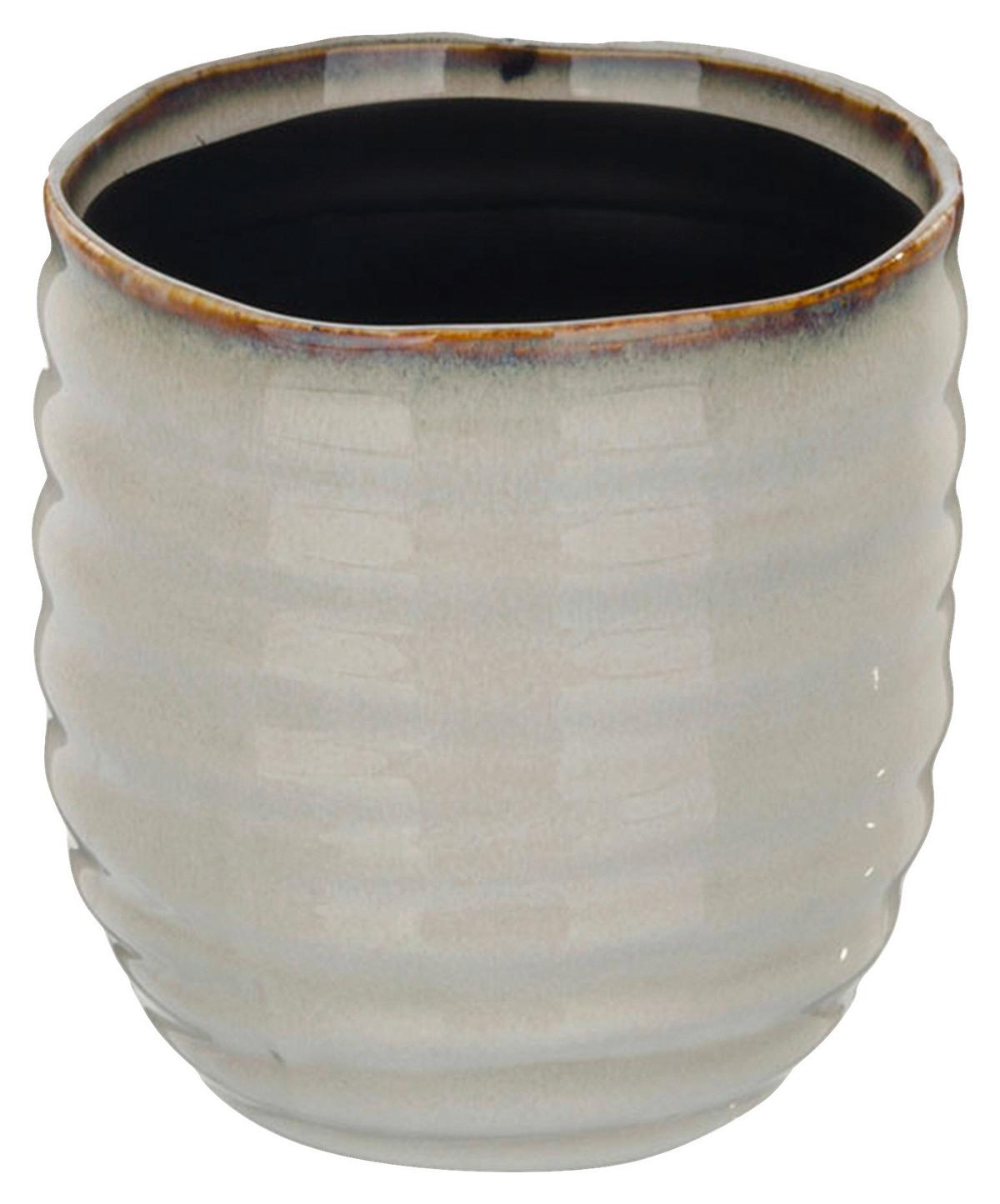 Übertopf Mood Beige ca. Ø 12,5cm - Beige, Keramik (12,5/13cm) - Mömax