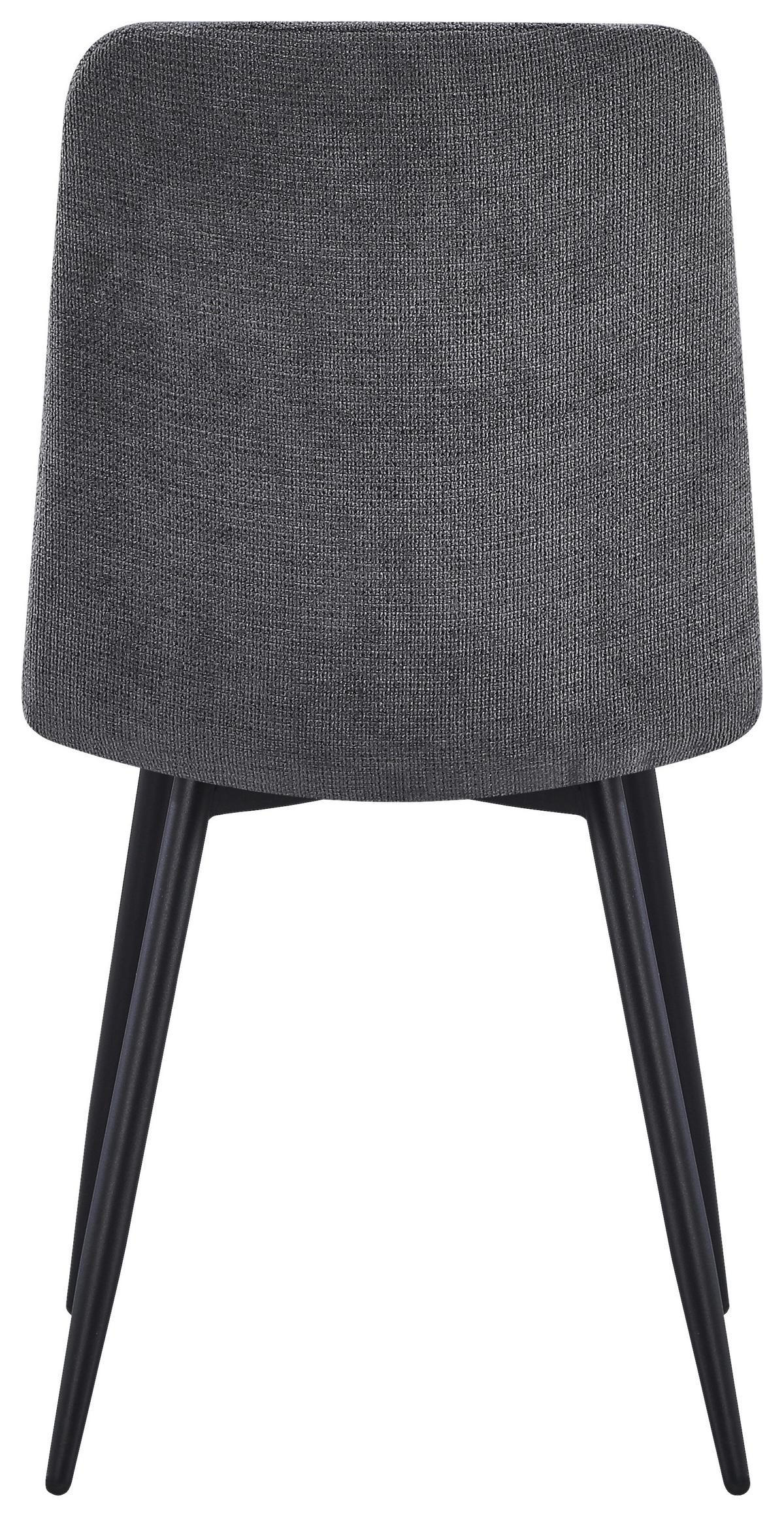 Scaun TINA - negru/gri, Modern, metal/textil (45/86/58cm) - Based