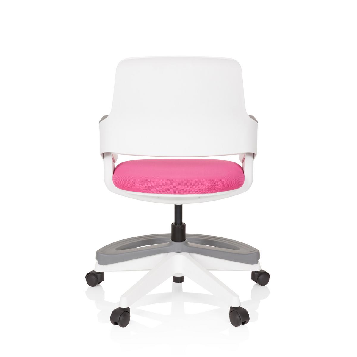 Jugenddrehstuhl Kid Flex ca. 53x80-93x60 cm Pink - Pink/Weiß, Basics, Kunststoff (53/80-93/60cm) - MID.YOU