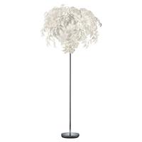 Stehleuchte Leavy Weiss max. 28 Watt - Weiss, Modern, Naturmaterialien/Kunststoff (70/70/180cm) - Mömax