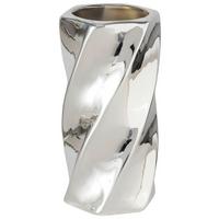 Vase Vilde I Silberfarben - Silberfarben, Basics, Keramik (8/15,5cm) - Mömax