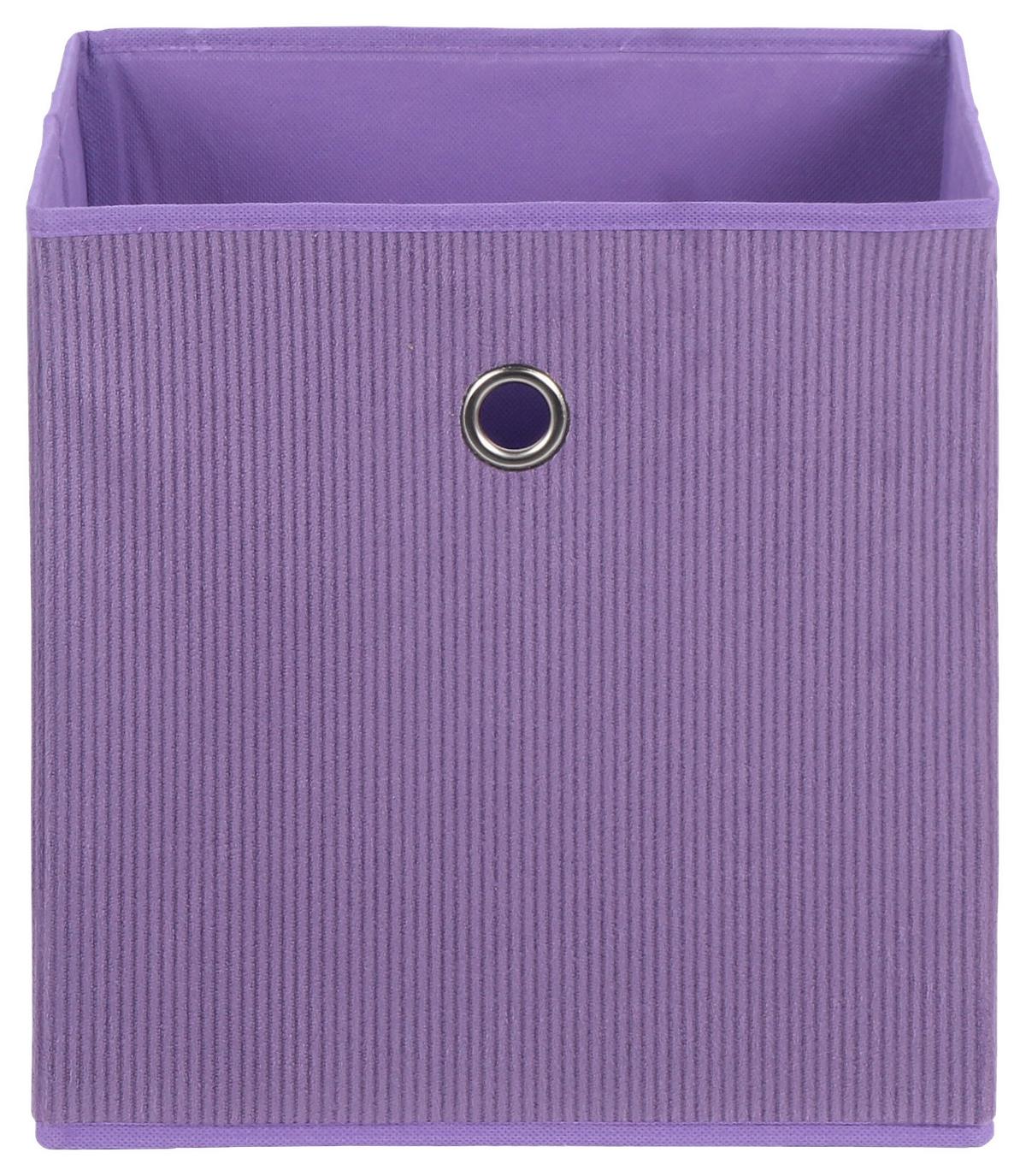 Zložljiva Škatla Cubi New, Lila - lila, Moderno, papir/tekstil (30/30/30cm) - Mömax