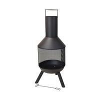 Tűzrakóhely Jeff - fekete, fém (44,5/116cm)