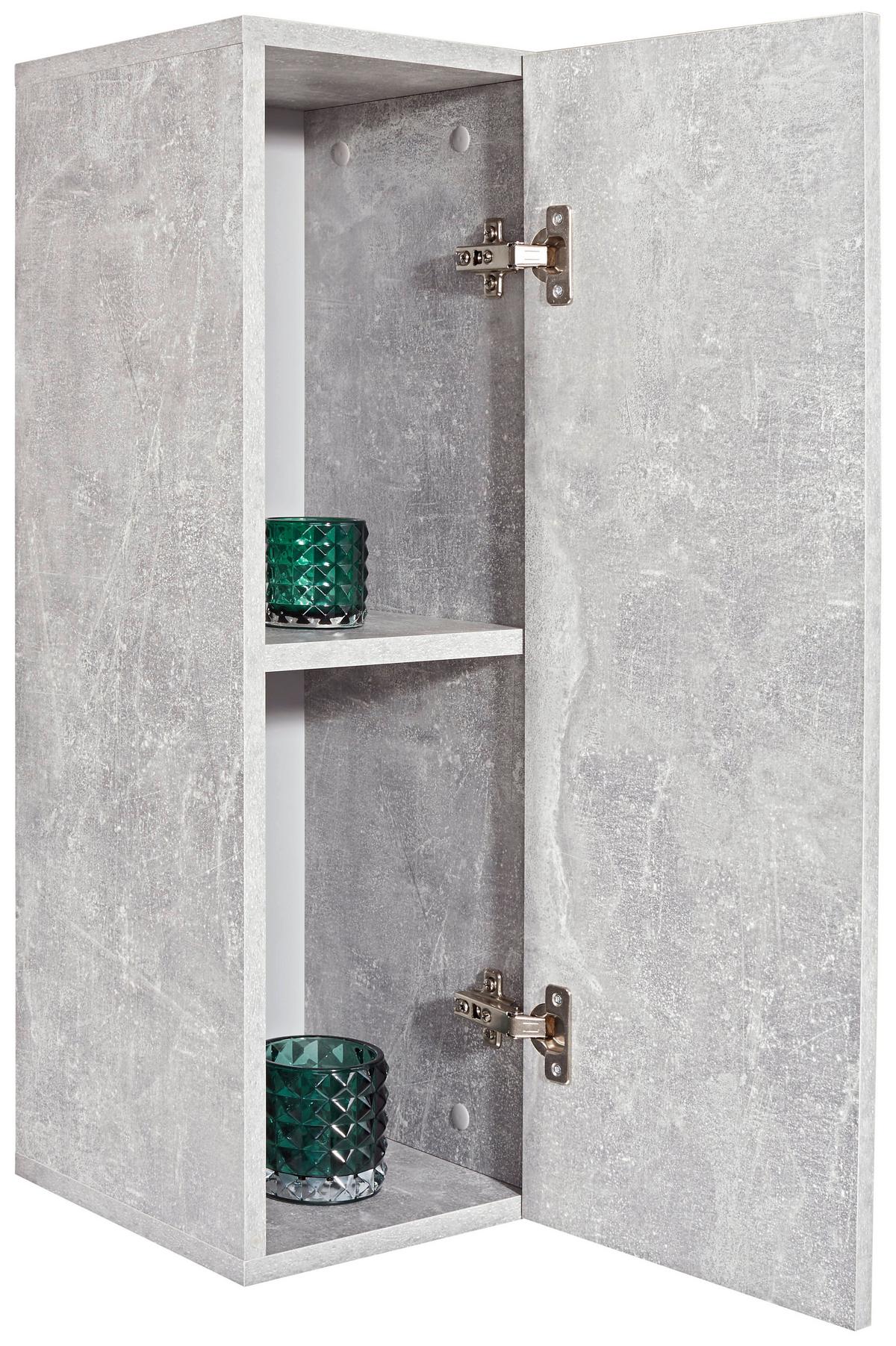 Zidna Polica Halma - siva, Moderno, drvni materijal (26,5/75/28cm) - Modern Living