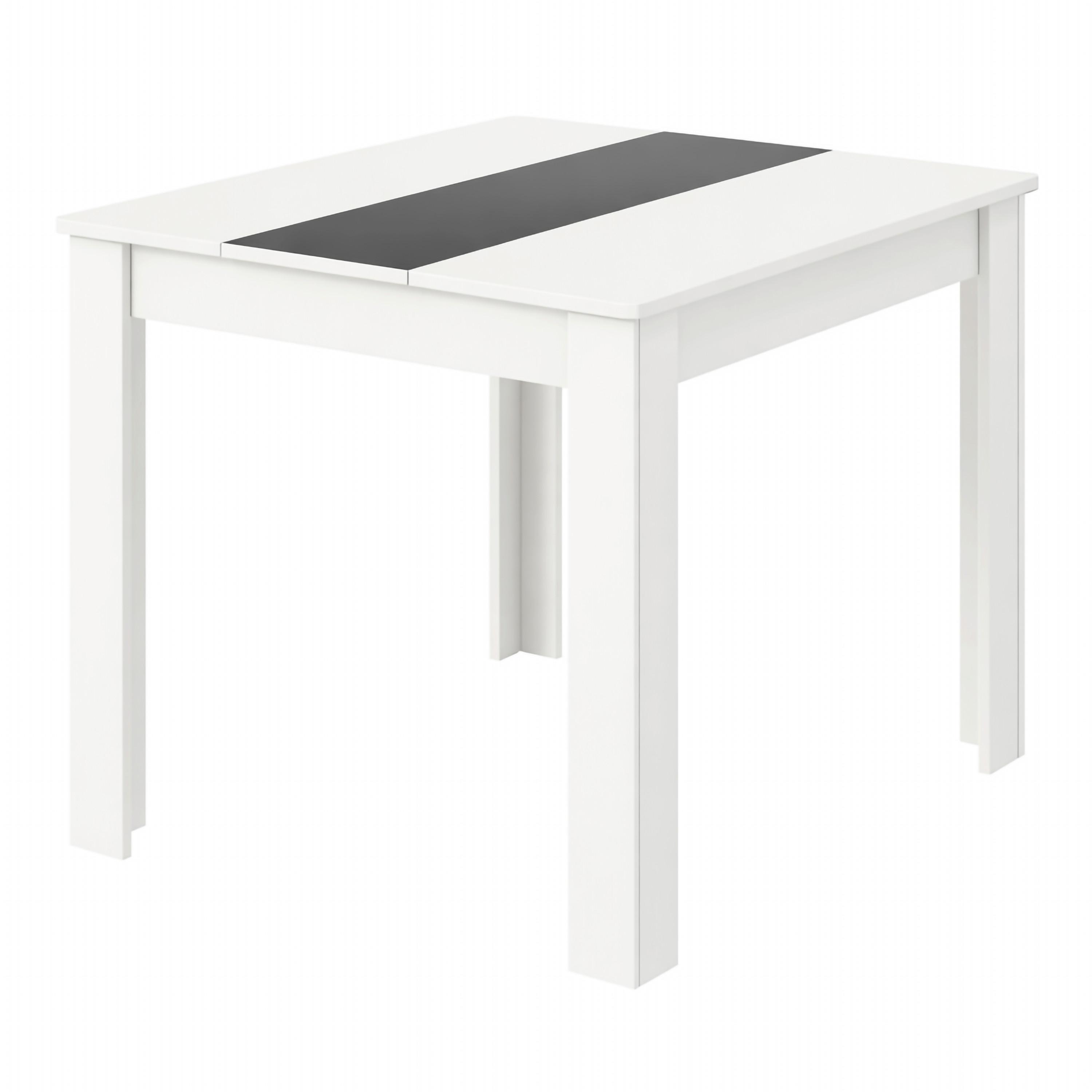 Esstisch Vcm Esstisch "disalo" 80x80 - Weiss/Anthrazit, Modern, Holzwerkstoff (80/80/75cm) - MID.YOU