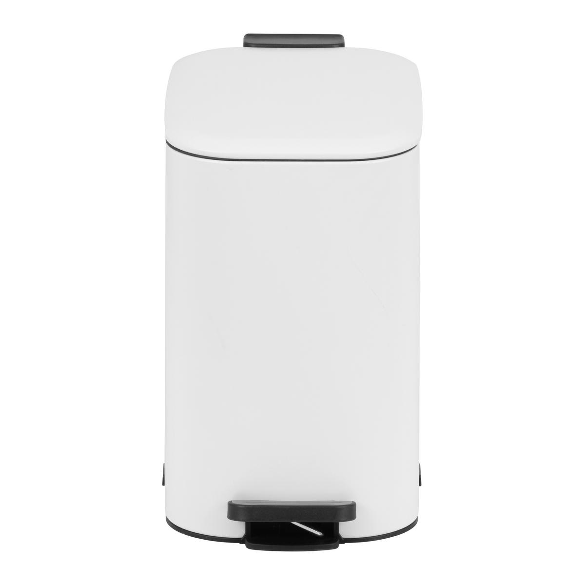 Treteimer Vario Weiß ca. 20 l - Schwarz/Weiß, MODERN, Kunststoff/Metall (23,4/41,3/37,6cm) - Mömax