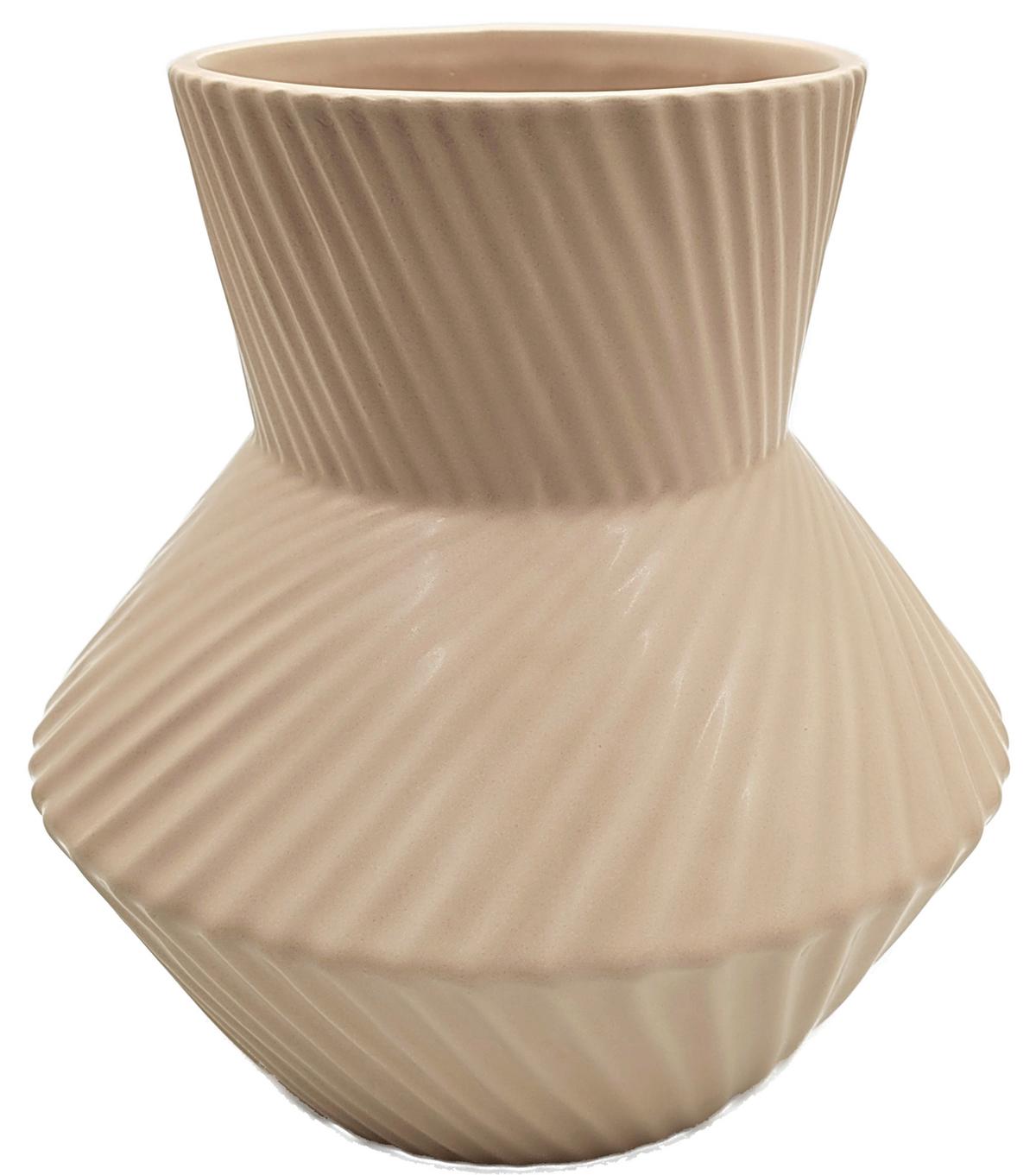 Vază cca. 20x21 cm Kiri - maro deschis, Modern, ceramică (20,4/21,5cm) - Mömax