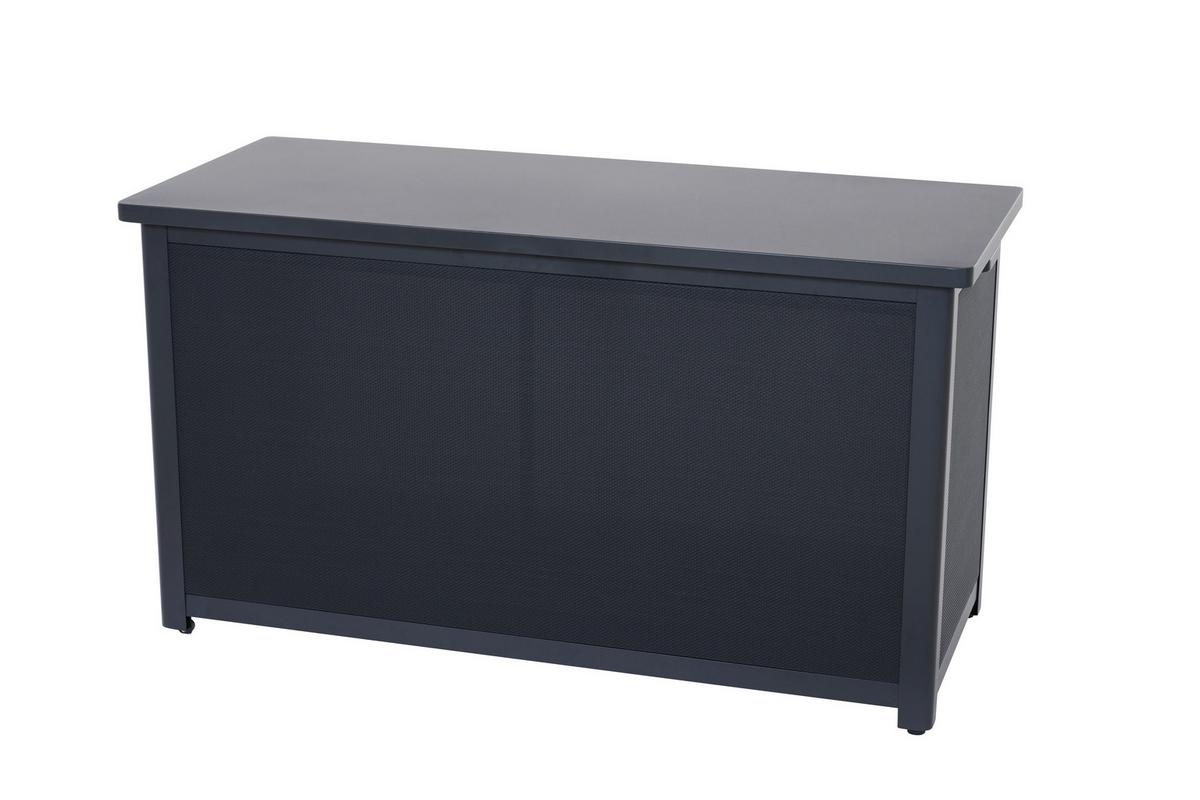 Kissenbox Sabano Grau - Grau, Basics, Kunststoff/Metall (58,7/75/135,5cm) - Siena Garden