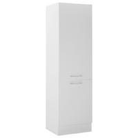 Szekrény Beépíthető Gépekhez Turin Ks 60 White - krómszínű/fehér, Trend, faalapú anyag/fém (60/211/57cm) - MID.YOU