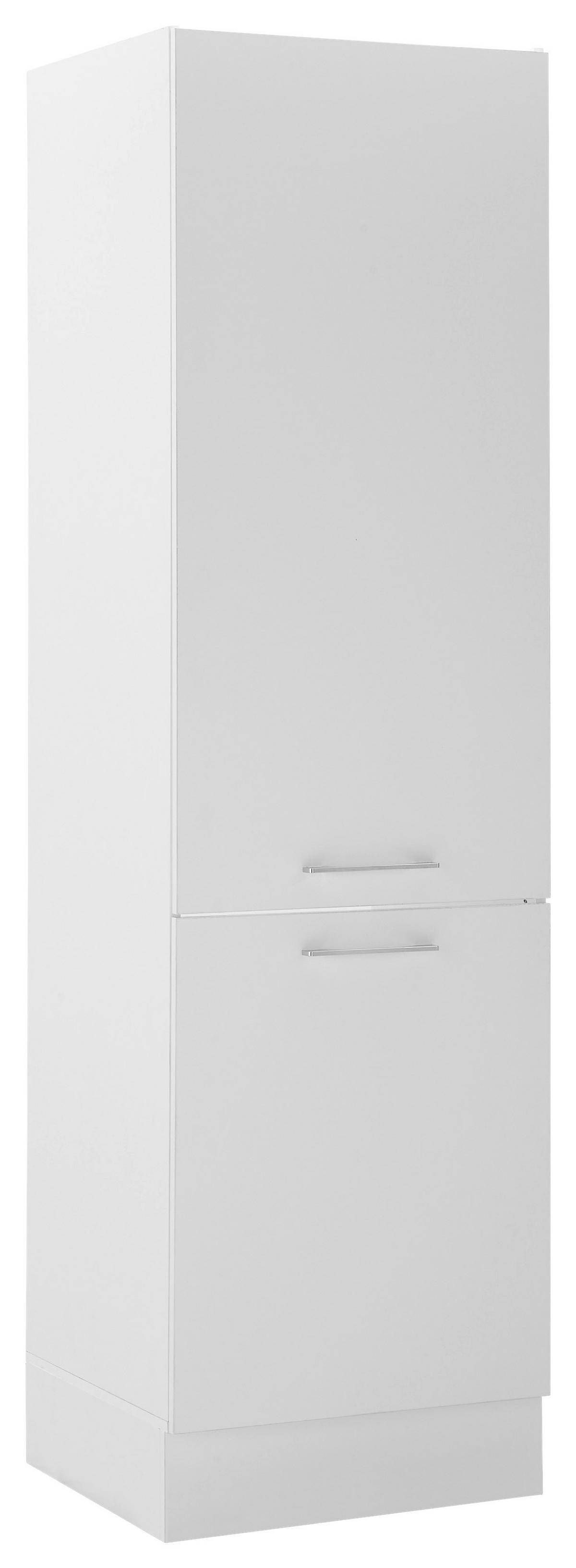 Szekrény Beépíthető Gépekhez Turin Ks 60 White - krómszínű/fehér, Trend, faalapú anyag/fém (60/211/57cm) - MID.YOU