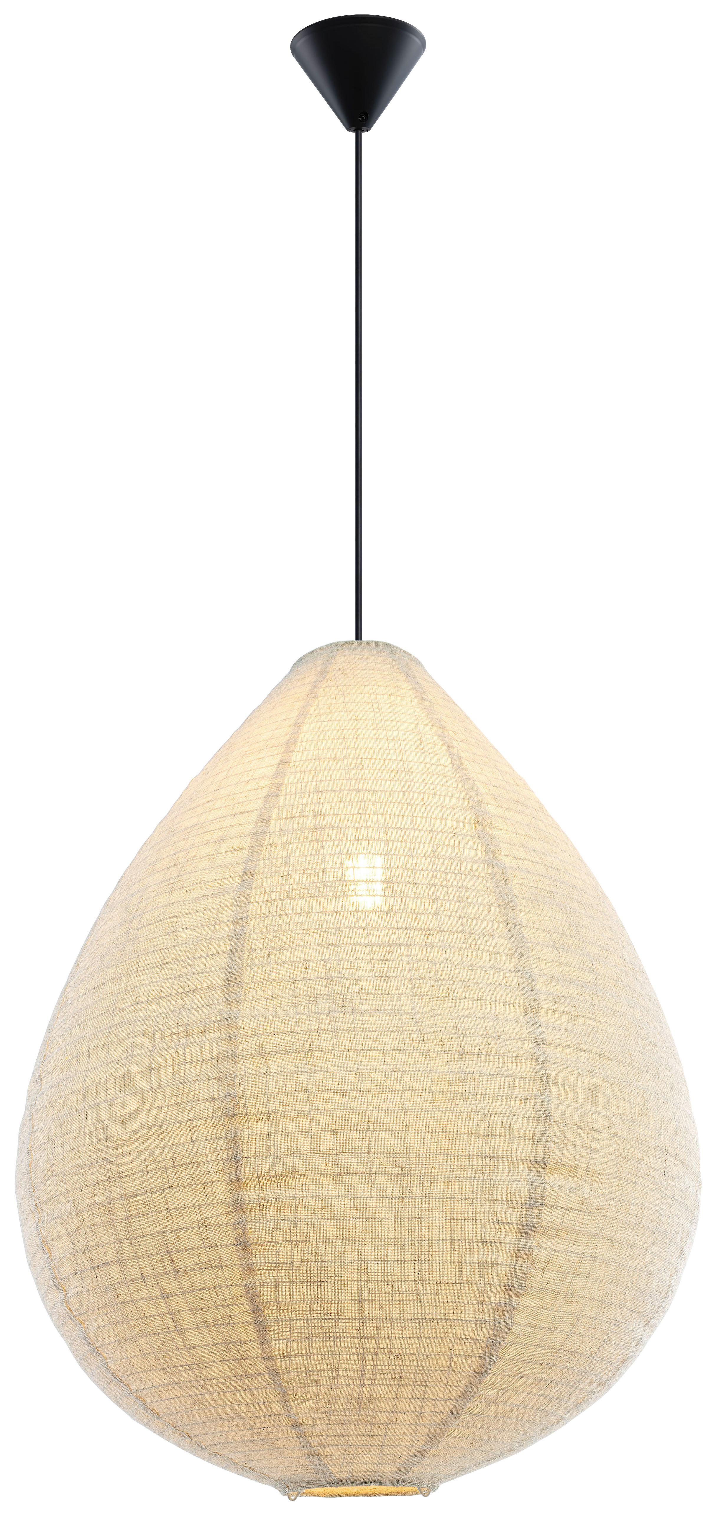 LAMPA WISZĄCA DENIE - beżowy, Trend, tworzywo sztuczne/metal (50/120cm) - Novel