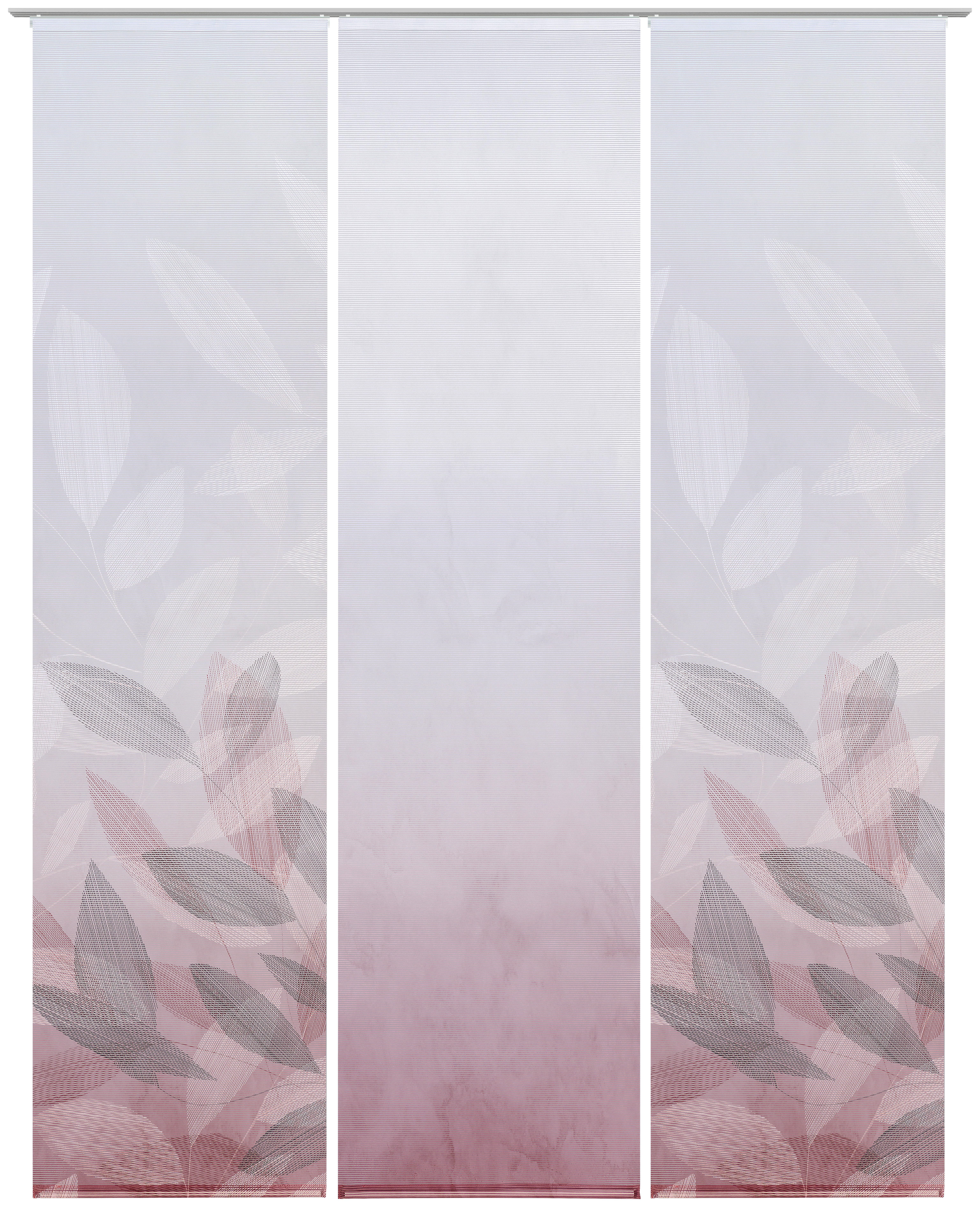 ZASŁONA PANELOWA ABIGAIL - bordowy, Natur, tkanina (60/245cm) - Novel