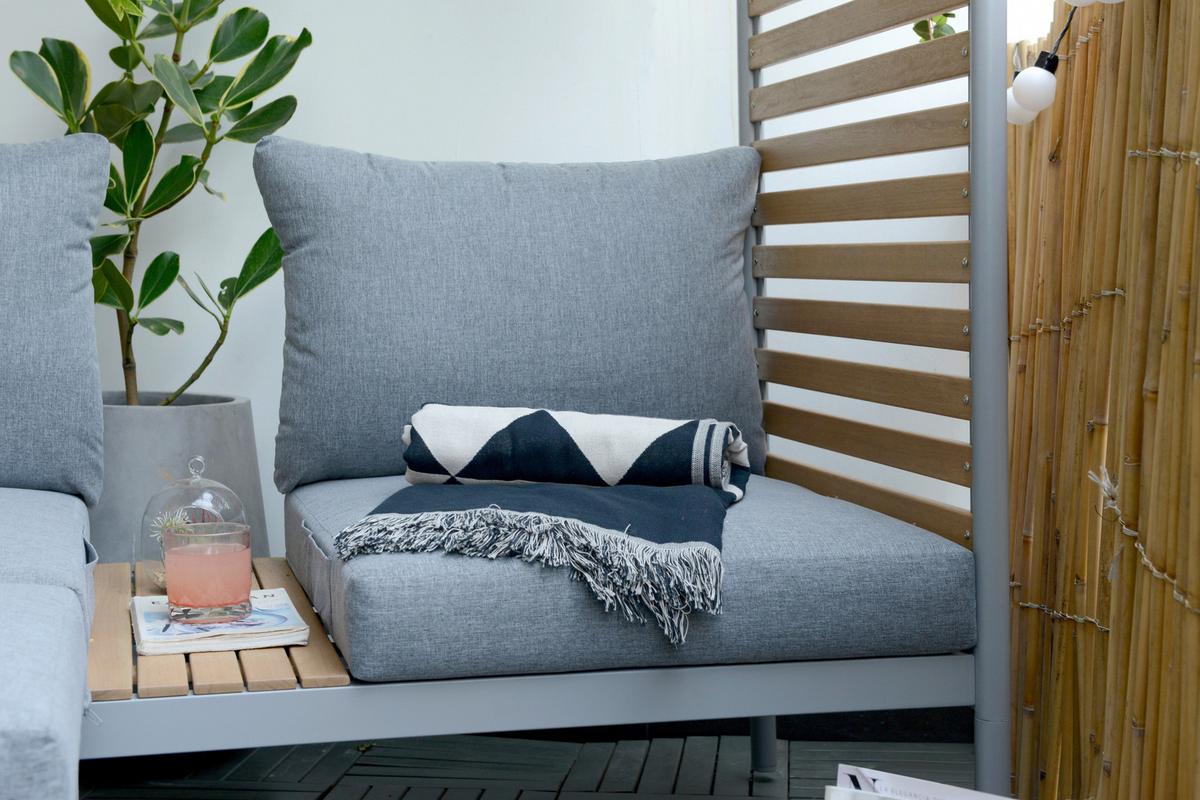 Loungesofa Renate Hellgrau - Hellgrau, MODERN, Holz/Textil (169/170/76,9cm)