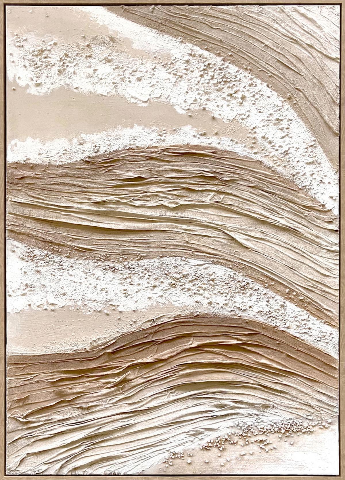 Keilrahmenbild Denise Beige ca. 100x140cm - Beige/Naturfarben, MODERN, Holz/Kunststoff (100/140cm) - Premium Living