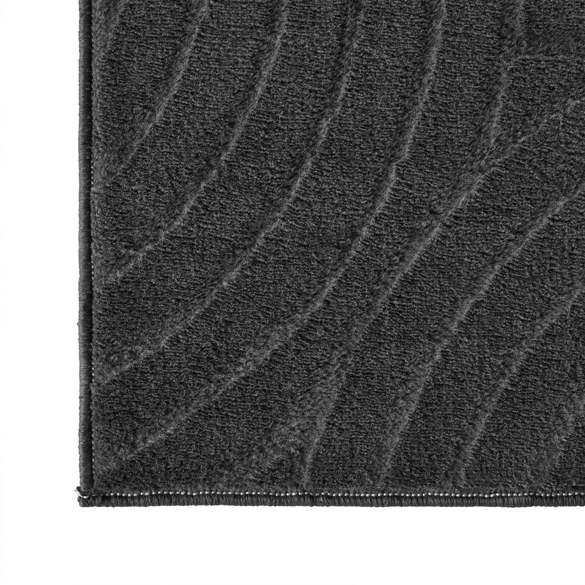 Covor țesut Zen Wave, cca. 80x140cm - antracit, Konventionell, textil (80/140cm) - Mömax