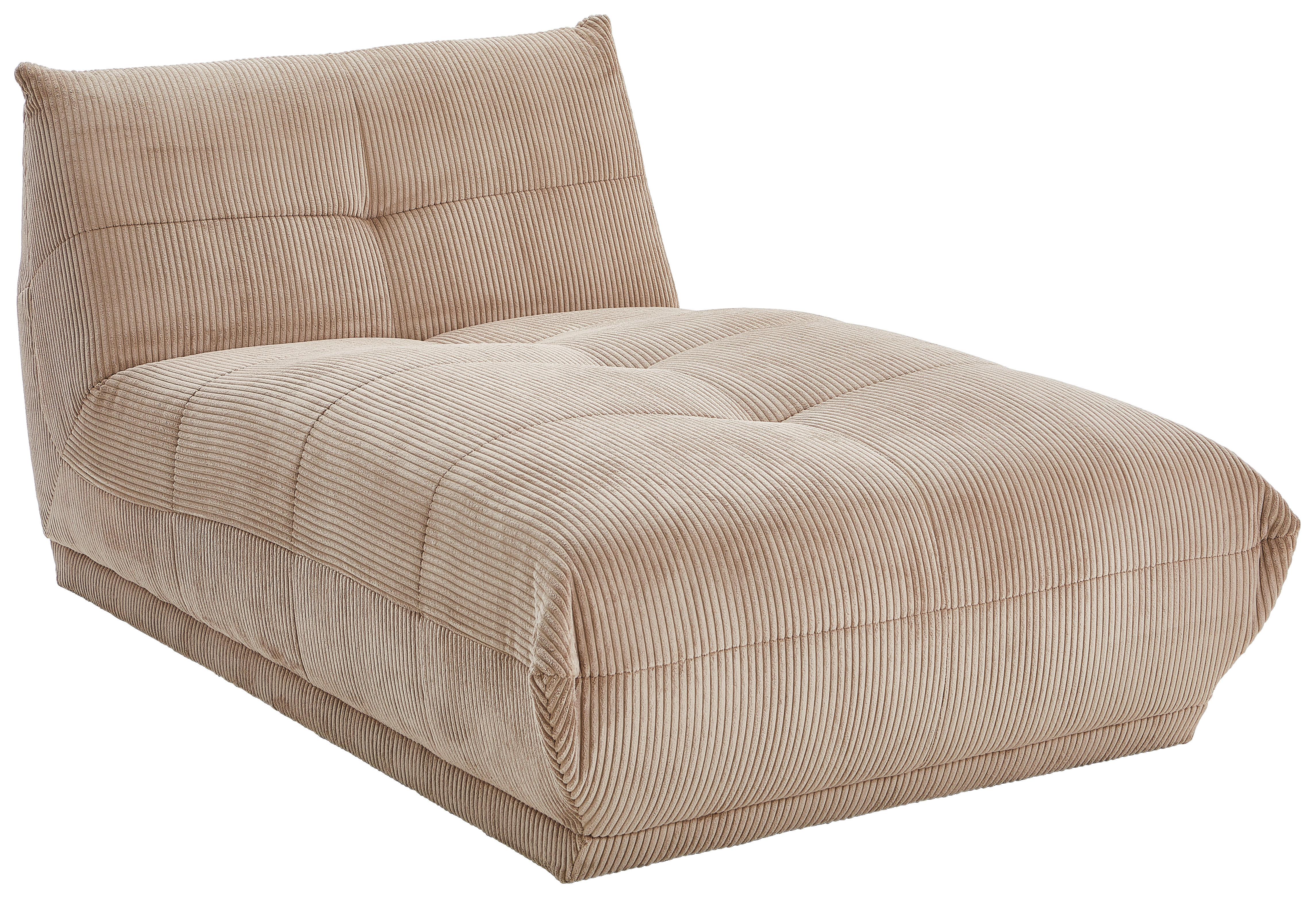 Modul Sofa Giselle Ottomane Taupe - Taupe, Trend, Textil (105/80/185cm) - Livetastic