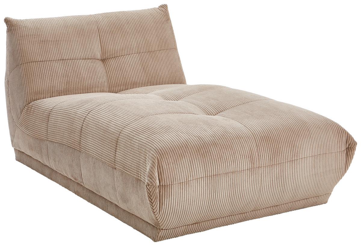Modul Sofa Giselle Ottomane Taupe - Taupe, Trend, Textil (105/80/185cm) - Livetastic