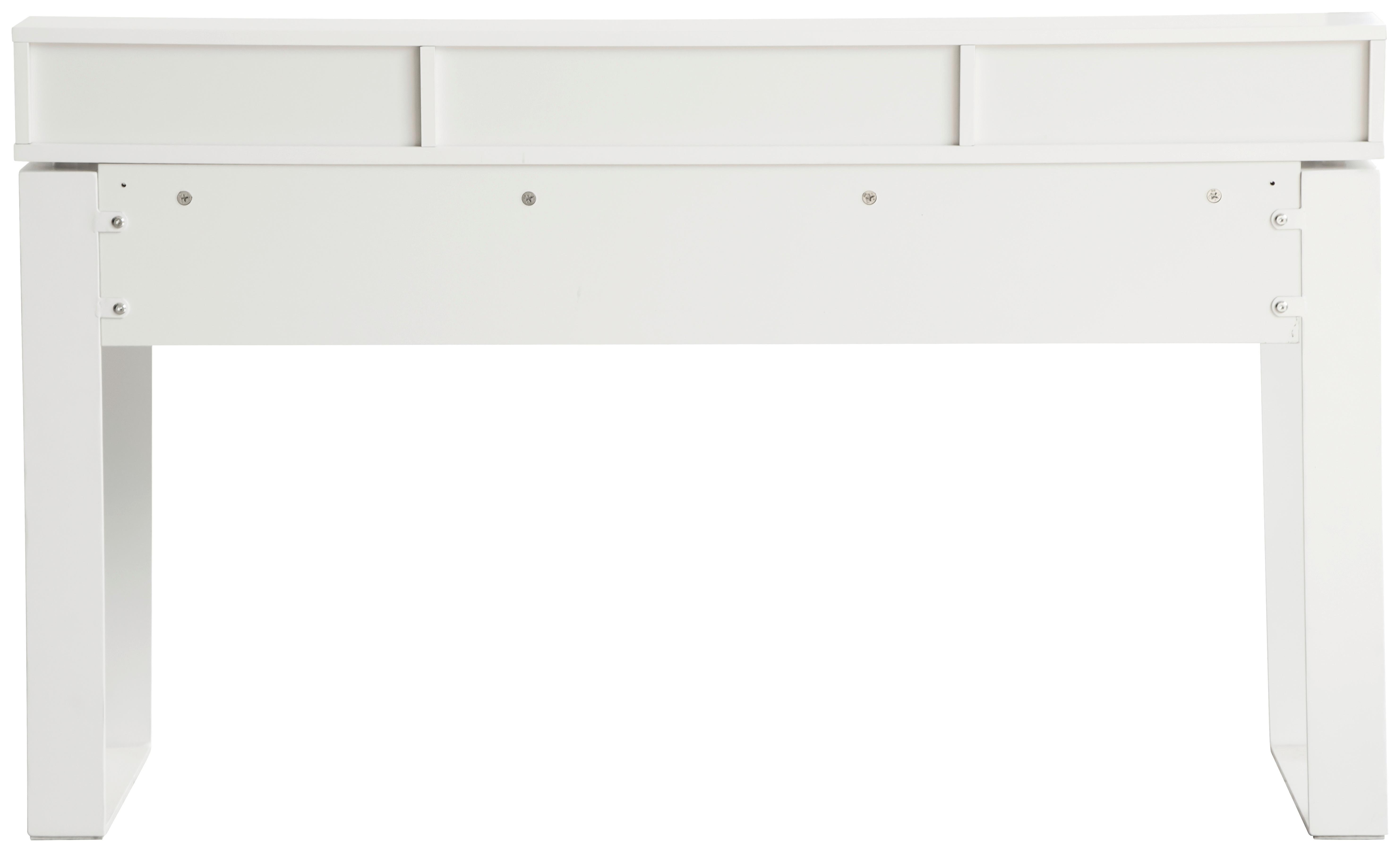 GAMINGBORD CHECK -EXKLUSIV- - vit, Modern, metall/trämaterial (140/85/60cm) - Mömax