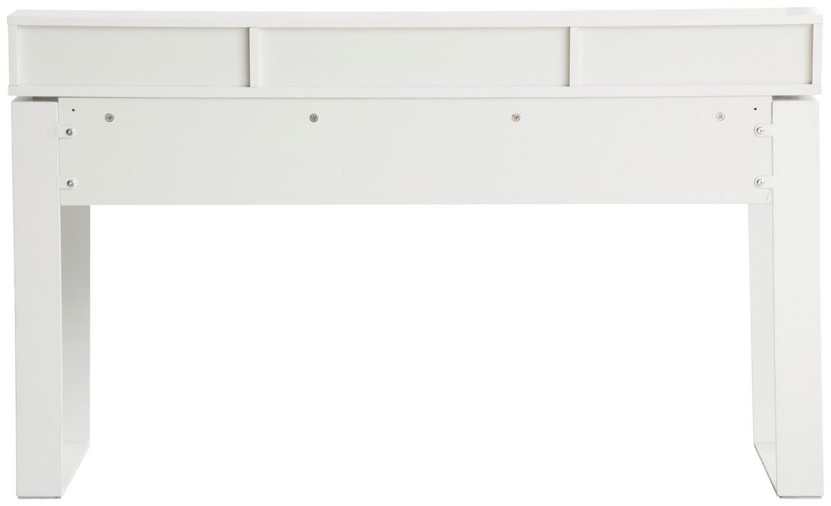 Gaming Miza Check -exklusiv-, Bela - bela, Moderno, kovina/leseni material (140/85/60cm) - Mömax