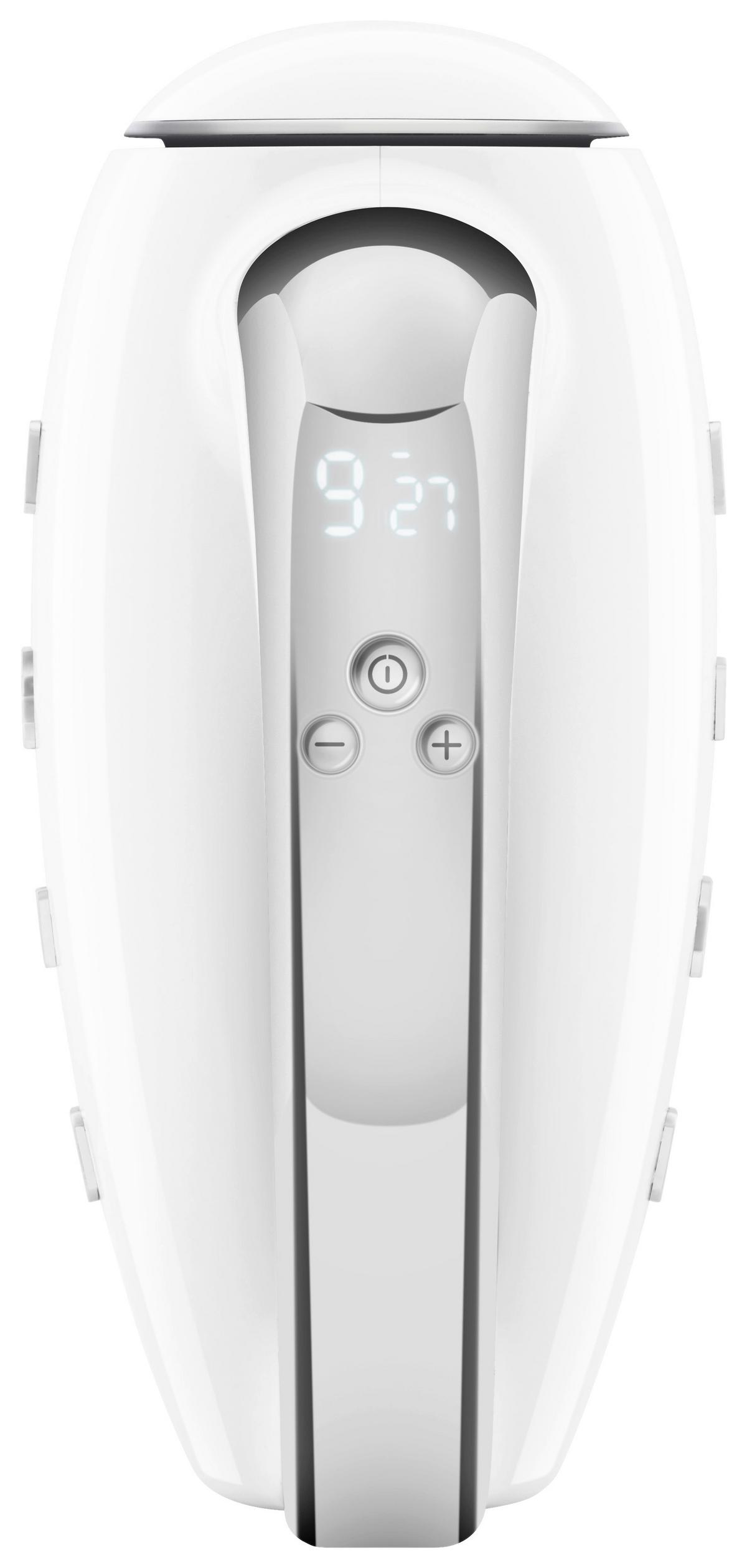 MIKSER RĘCZNY HMF01WHEU SMEG - biały/kolor chromowy, Basics, tworzywo sztuczne/metal (22/37,8/22,1cm) - SMEG